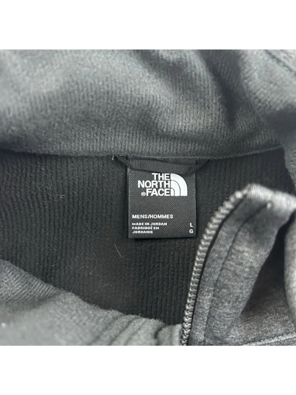 The North Face Windwall Vest Mens Large Gray Fleece Full Zip Sleeveless Outdoor